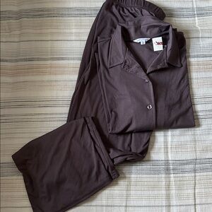 Danskin Women's Ribbed Pajama Set in purple XL 
Long Sleeved 
New